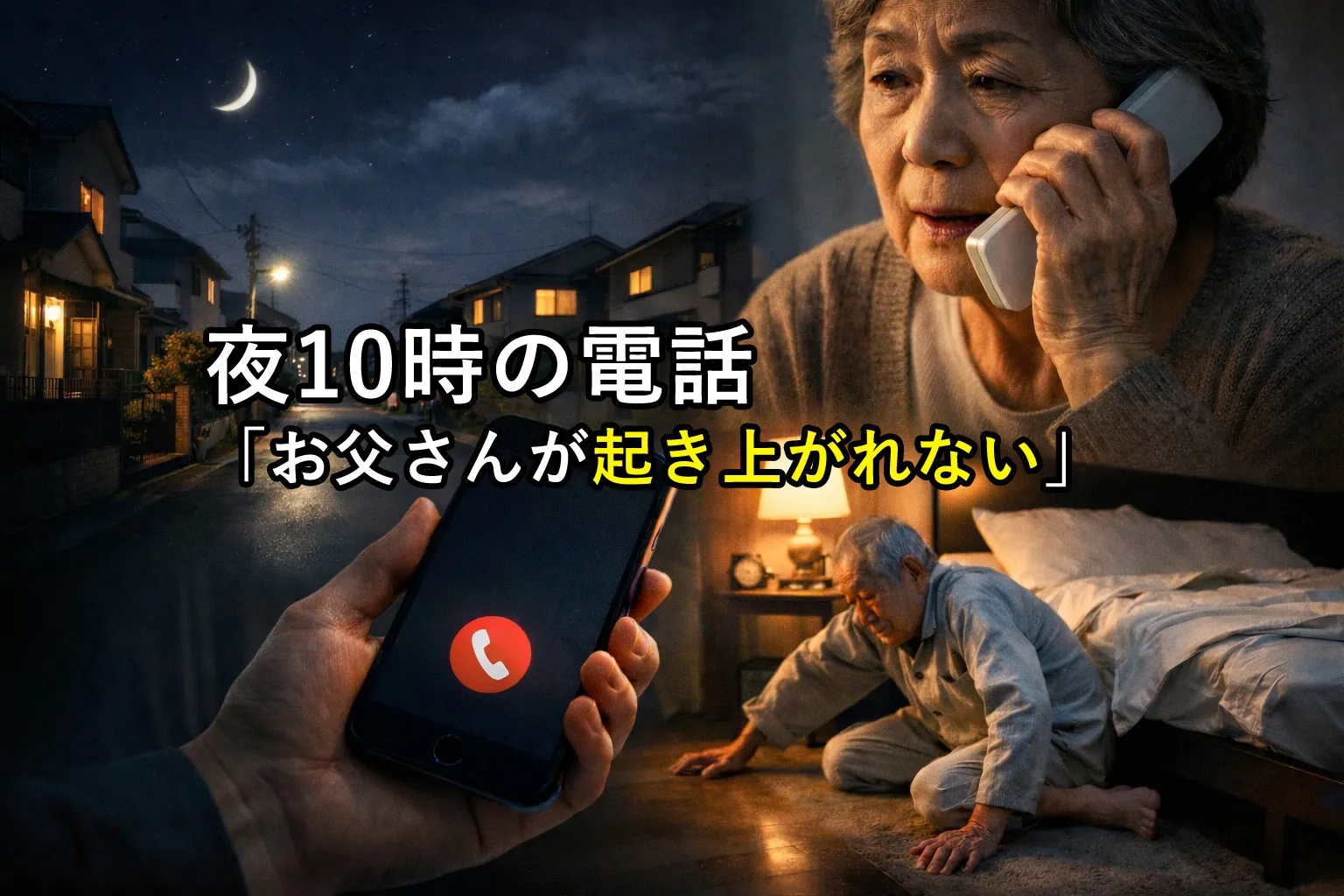 夜10時の電話。「お父さんが起き上がれないんです」～ 退院直後の在宅生活で起きた“想定外”の出来事