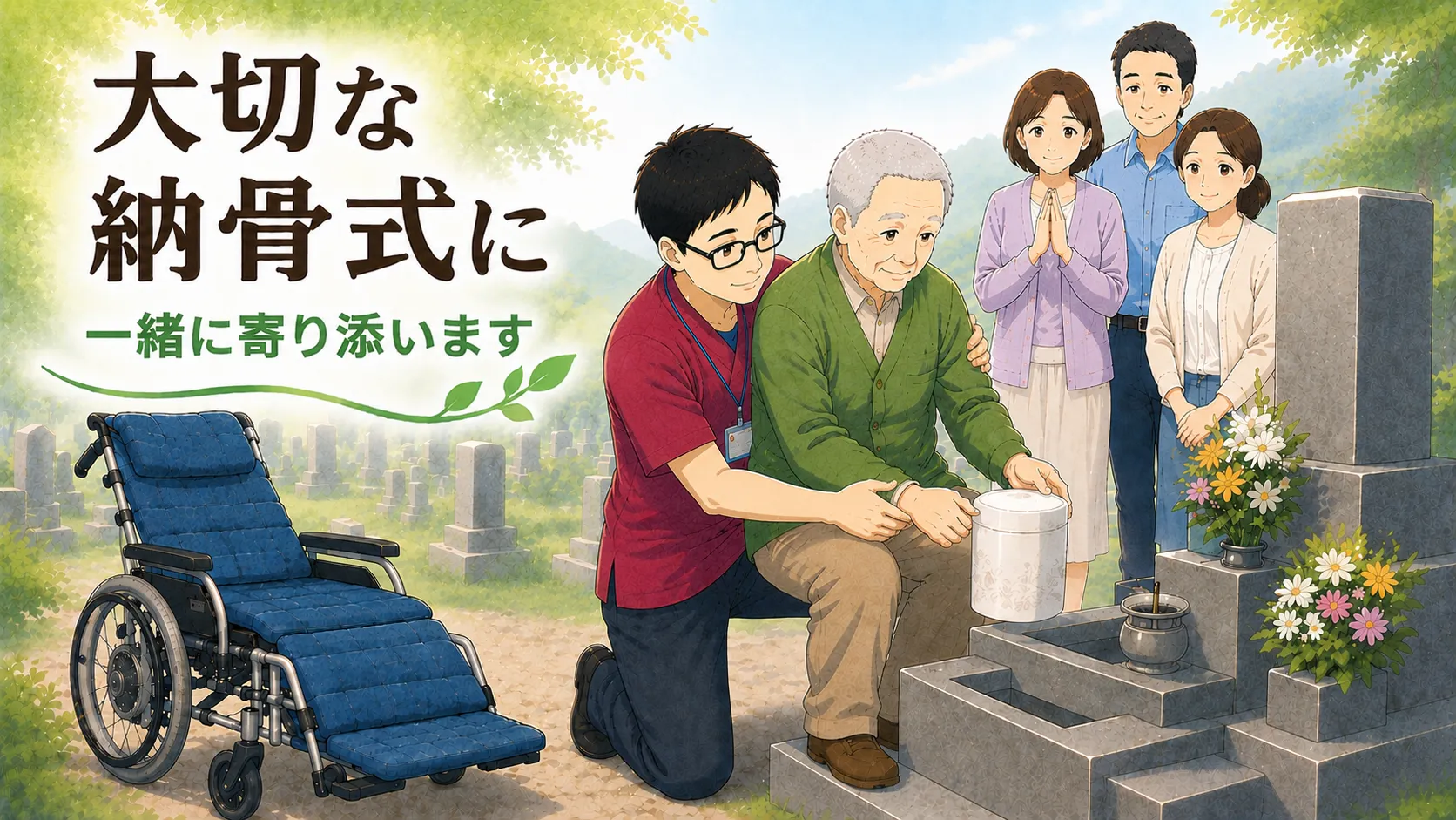 【ご法要のサポート】大切な納骨式に列席するために【付き添いサービス】
