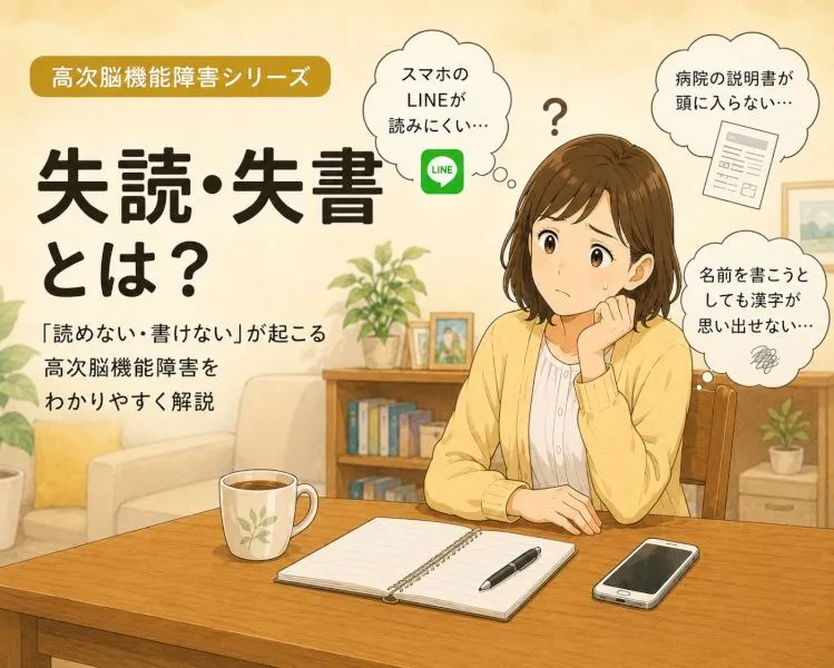 【高次脳機能障害シリーズ】失読・失書とは？