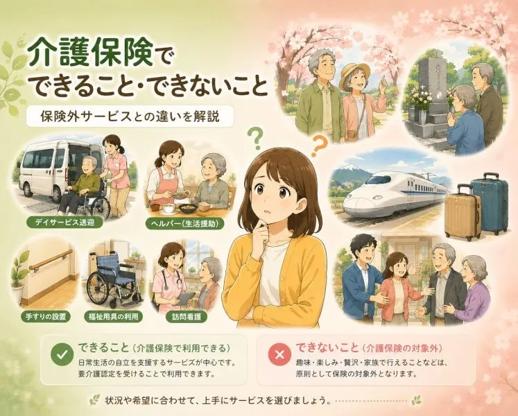 【完全ガイド】介護保険でできること・できないこと