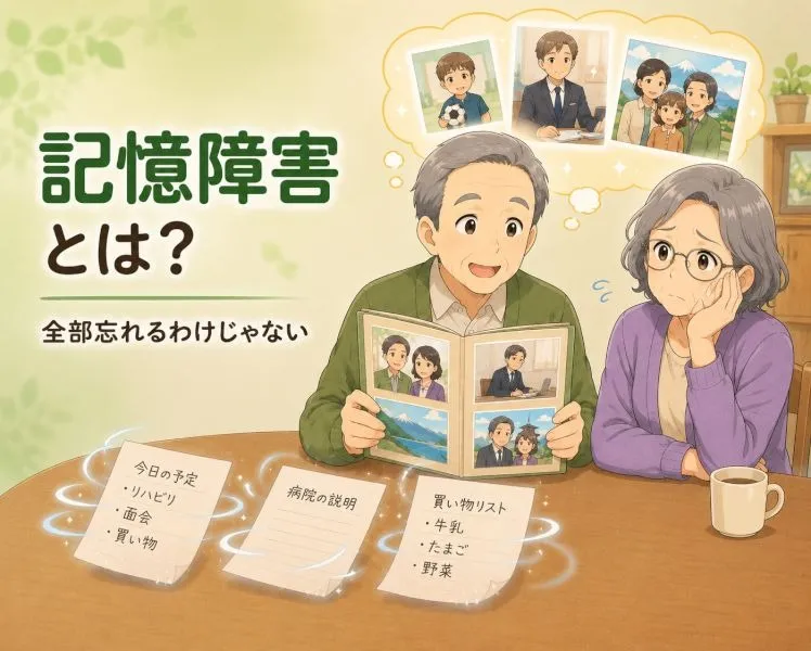 【高次脳機能障害シリーズ】記憶障害とは？