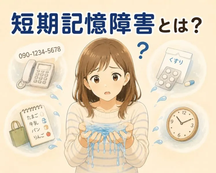 【高次脳機能障害シリーズ】短期記憶障害とは？