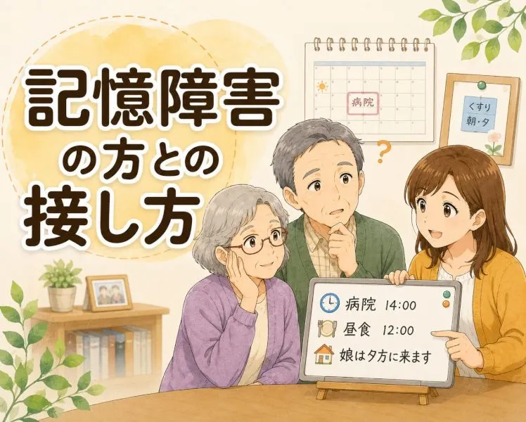 【高次脳機能障害シリーズ】記憶障害の方との接し方