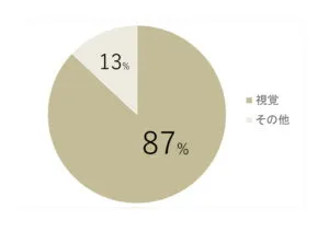 視覚情報の割合